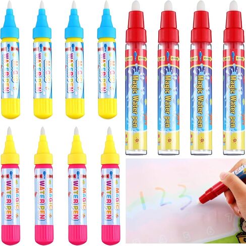 Outus 12 Pcs Water Doodle Pens Water Drawing Doodle Pens, Replacement Water Markers Pens for Book Toddlers Kids Doodle Mat Water in Saudi Arabia