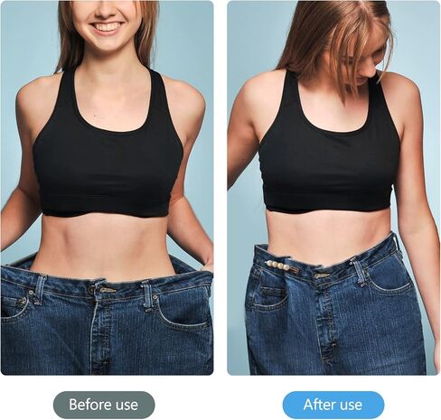 6 Pcs Pant Waist Tightener Reusable Waist Button Tightener Adjuster Jean Clips Pin Pearl Waist Brooch for Loose Jeans Clothing Dresses Women Instant Fit Button No Sewing Decoration Accessories in Kuwait