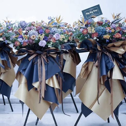 XICHEN 20 Sheets/Solid color Korean style waterproof Colors Flower Wrapping Paper,Florist Bouquet Paper,DIY Crafts,gift wrapping paper ouya paper58 x 58cm/22.8x 22.8 inch (Red) in Kuwait