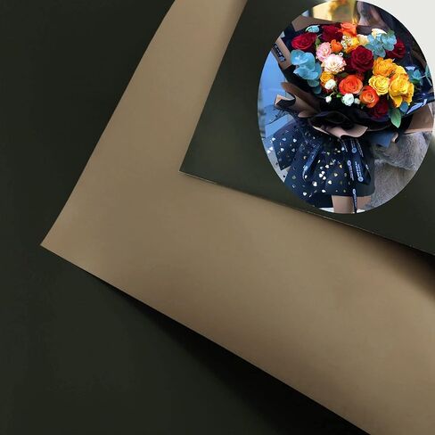 XICHEN 20 Sheets/Solid color Korean style waterproof Colors Flower Wrapping Paper,Florist Bouquet Paper,DIY Crafts,gift wrapping paper ouya paper58 x 58cm/22.8x 22.8 inch (Red) in Kuwait