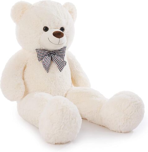 Poutmac 47 inch Giant Teddy Bear Stuffed Animal Brown Big Plush Teddy Bear Valentine's Gift for Girlfriend Soft Stuffed Bear Animals for Christmas,Birthday,Mother's Day in Kuwait