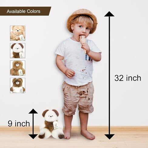 Soft and Cuddly Baby Alpaca Teddy Bear - 9 inch. Premium Alpaca Stuffed Animal Handmade on Genuine Alpaka Fur. Cute Bear (9 inches, Beige) in Kuwait