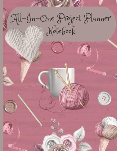 Eat. Knit. Sleep. All-In-One Project Planner Notebook Journal to Track Your Design Patterns and Knit Instructions: Large Size 8.5 x 11 for Easy Writing/Reading and Graph Paper for Design Drawing. in Saudi Arabia