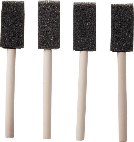 Plaid Foam Brushes 1-Inch, 44246 (4-Piece) , Black in Saudi Arabia