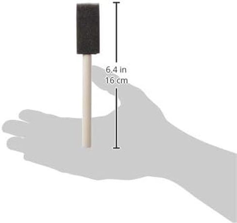 Plaid Foam Brushes 1-Inch, 44246 (4-Piece) , Black in Saudi Arabia