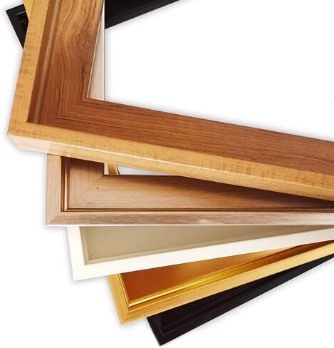 1.25" Deep Canvas Floater Frame, Assembled Canvas Floating Frame, Floater Frame for Canvas Paintings, Floating Frame for Canvas Art (Brown, 12"x16") in Saudi Arabia