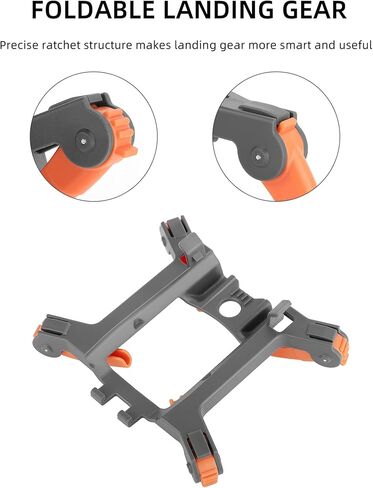 عنكبوت جهاز الهبوط، دعامة قابلة للطي، ساق جهاز الهبوط لـ DJI Mavic AIR 2S/AIR 2، حامل ملحقات الطائرة بدون طيار خفيف الوزن وواقي موسع الارتفاع (رمادي) in Saudi Arabia