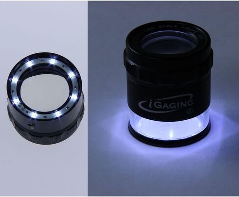 iGaging Stand قياس المكبر المقارنة 7 LED العدسة المضاءة 10X ث / 9 مقياس شبكي مضيئة in Kuwait