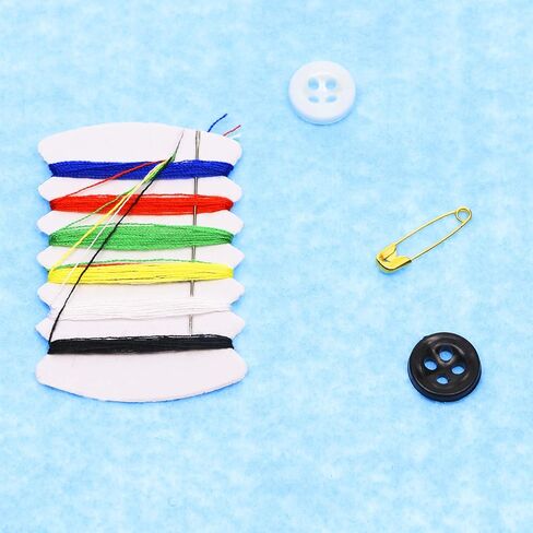 Shapenty Small Simple Handy Travel Sewing Kits Thread Repair Emergency Kit with with Needles, Threads, Button, Safety Pin for Gift Home Hotel Amenities Necessities (50) in Saudi Arabia