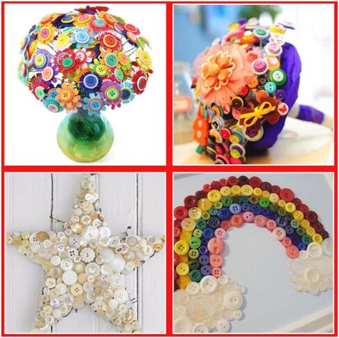 باكسيانغو 600-700 قطعة من ازرار الراتنج بالوان واشكال متنوعة للحرف اليدوية وديكورات الخياطة، فتحتان و4 فتحات in Kuwait