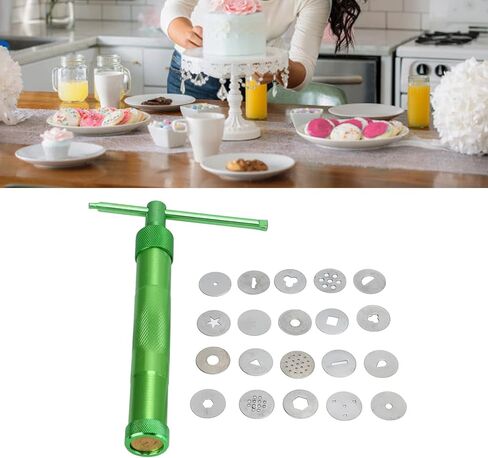 VTOSEN دوامة الطين الطارد الدورية عجينة السكر الطارد الفخار الطين الطارد - الفولاذ المقاوم للصدأ كعكة النحت مجموعة أدوات تزيين in Kuwait