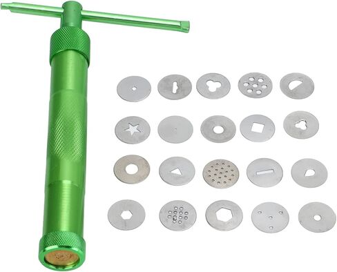 VTOSEN دوامة الطين الطارد الدورية عجينة السكر الطارد الفخار الطين الطارد - الفولاذ المقاوم للصدأ كعكة النحت مجموعة أدوات تزيين in Kuwait