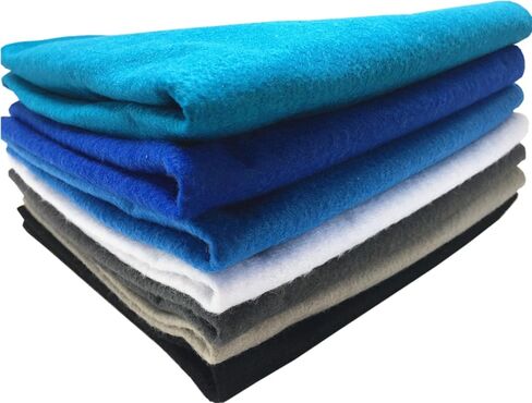 Misscrafts 7pcs 18" X 18" 1.4mm Thick Soft Felt Nonwoven Fabric Sheet Pack DIY Craft Patchwork Sewing Squares Assorted Colors(Autumn) in Kuwait