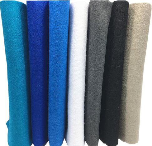 Misscrafts 7pcs 18" X 18" 1.4mm Thick Soft Felt Nonwoven Fabric Sheet Pack DIY Craft Patchwork Sewing Squares Assorted Colors(Autumn) in Kuwait