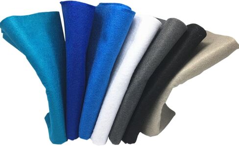 Misscrafts 7pcs 18" X 18" 1.4mm Thick Soft Felt Nonwoven Fabric Sheet Pack DIY Craft Patchwork Sewing Squares Assorted Colors(Autumn) in Kuwait