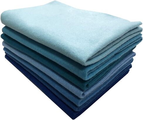 Misscrafts 7pcs 18" X 18" 1.4mm Thick Soft Felt Nonwoven Fabric Sheet Pack DIY Craft Patchwork Sewing Squares Assorted Colors(Autumn) in Kuwait