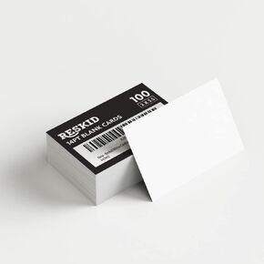 White Cardstock Thick Paper - Blank Heavy Weight 110 lb Cover Card Stock - 100 Pack (5.5x8.5, Inches)