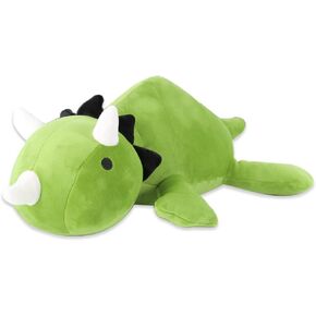 MerryXD Weighted Dinosaur Plush Pillow Stuffed Animals,Green 24" Weighted Dino Plushie and Throw Pillows, Super Soft Cartoon Hugging Toy Gifts for Kids & Adults, 3.5 lbs in Kuwait