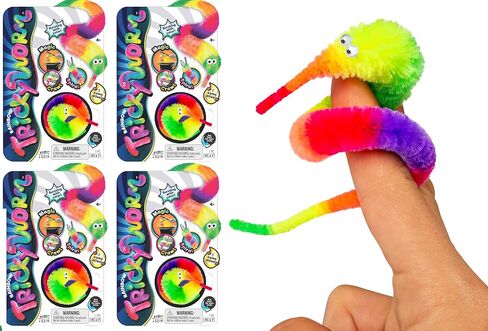 JA-RU Fuzzy Worm Fidget Toy on a String (1 Pack) 5219-1A in Kuwait
