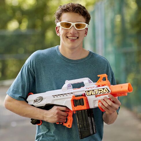 Nerf Ultra Select Fully Motorized Blaster, Fire for Distance or Accuracy, Includes Clips and Darts, Outdoor Games and Toys, Automatic Electric Full Auto Toy Foam Blasters in Saudi Arabia
