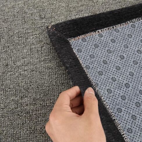 LOEQIAN 71 × 80 بوصة قماش دعم نهائي غير قابل للانزلاق، قماش دعم من القماش الأساسي من الفينيل، وسادة غير قابلة للانزلاق مع نمط زهر البرقوق للسجاد والبساط ووسادة مسدس وإبرة لكمة، صناعة البساط in Kuwait