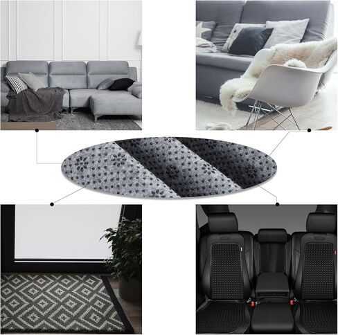 LOEQIAN 71 × 80 بوصة قماش دعم نهائي غير قابل للانزلاق، قماش دعم من القماش الأساسي من الفينيل، وسادة غير قابلة للانزلاق مع نمط زهر البرقوق للسجاد والبساط ووسادة مسدس وإبرة لكمة، صناعة البساط in Kuwait