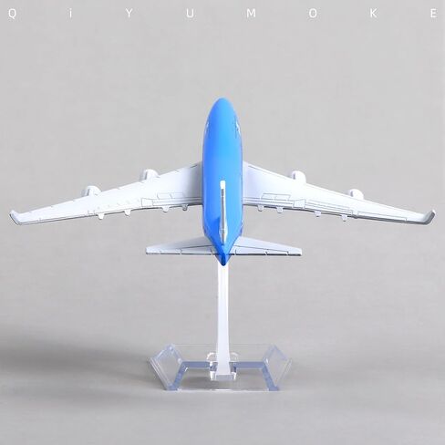 QIYUMOKE Boeing 747 KLM Airlines 1/400 Diecast نموذج طائرة معدني مع حامل نموذج طائرة من سبيكة عرض مجموعة نماذج قابلة للجمع هدية لعشاق الطيران in Kuwait