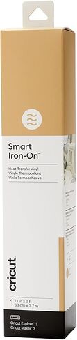 Cricut Smart Iron On (13in x 9ft, Gold) for Explore 3 and Maker 3 - Matless cutting for long cuts up to 12ft in Saudi Arabia
