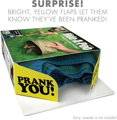 Prank Pack Prank Gift Box, Cat Hat, Wrap Your Real Present in a Funny Authentic Prank-O Gag Present Box, Perfect Novelty Gifting Box for Pranksters, Mother's Day in Kuwait