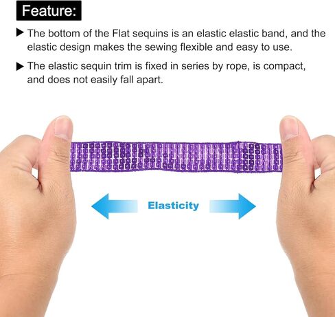 MECCANIXITY 20 ياردة مربعة ترتر تقليم 5 صف 1 بوصة شريط ترتر مسطح ترتر ليزر Paillette قماش لامع شريط ترتر للحرف اليدوية DIY هامش خياطة ذهبي فاتح in Kuwait