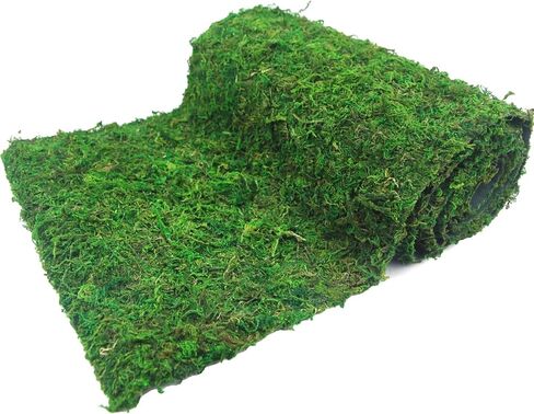FAICOIA Moss Table Runner الطحلب المجفف للحرف اليدوية لفة الطحلب الأخضر للحدائق الخيالية وديكور الغابات الزفاف 12 بوصة × 106 بوصة حصيرة الطحلب المحفوظة لتزيين الطاولة سجادة الطحلب لجدار العشب الطحلب 30 × 270 سم in Kuwait