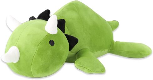 MerryXD Weighted Dinosaur Plush Pillow Stuffed Animals,Green 24" Weighted Dino Plushie and Throw Pillows, Super Soft Cartoon Hugging Toy Gifts for Kids & Adults, 3.5 lbs in Kuwait