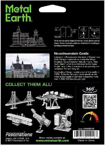 Fascinations Metal Earth Neuschwanstein Castle 3D Metal Model Kit in Saudi Arabia