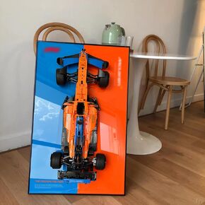 iLuane Display Wallboard for Lego Technic Porsche 911 RSR Race Car 42096، مقتنيات للبالغين Lego Car Wall Mount لمكعبات البناء، هدايا لمحبي Lego (لوحة الحائط للعرض فقط) in Kuwait