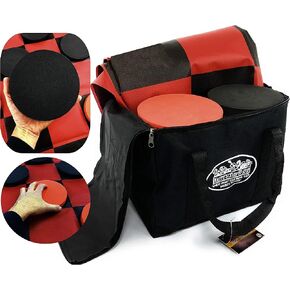 Matty's Toy Stop Deluxe Giant Checkers (Indoor/Outdoor) Game with 6" Foam Discs, 48" (4 feet x 4 feet) Game Mat and Storage Bag in Saudi Arabia