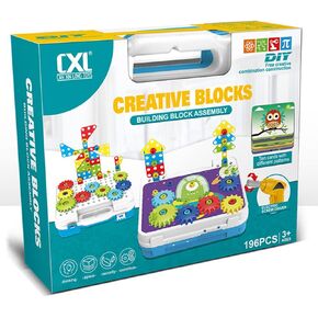 معدات بناء ANYUYAA، لعبة جذعية لتحسين قدرة الأطفال على الإبداع، ألعاب تنمية الطفل لأعمار 3 سنوات متعددة الألوان in Kuwait