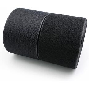 شريط لاصق Baiann مخيط على الخطاف والحلقة مقاس 10.16 سم × 15.24 سم غير لاصق، أشرطة شديدة التحمل من النايلون، أشرطة متشابكة لملابس الحرف اليدوية وحقائب الظهر باللون الأبيض (2 ياردة) in Kuwait