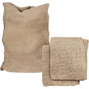 2 Pack Large Burlap Sack,24x40 Reusable Woven Jute Bag for Potato Sack Race,Backyard Gardening, Food Storage,Halloween Costume,Easter,Big Burlap Sack for Family Carnival Games in Kuwait