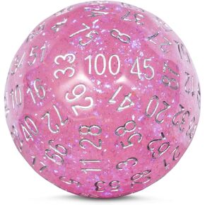 DNDND D100 النرد مع بطة داخل الراتنج 100 جانب يموت مع الحقيبة الشفافة لD&D