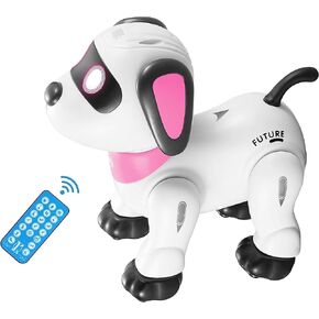Remote Control Robot Dog Toy – Programmable Smart Robot Dog for Kids 3+, Interactive Dancing & Sound, RC Stunt Robot Toys with LED Eyes, Electronic Pet Toy Dog for Boys & Girls Gifts (Blue)
