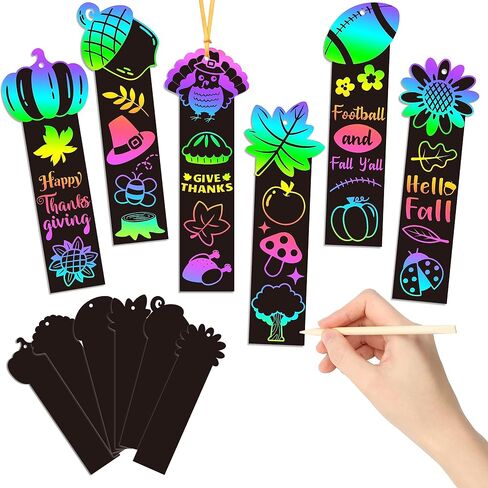 BeYumi Flower Scratch Cards Craft - 60Pcs Mother's Day Flower Scratch Cards Craft Kit for Kids DIY Flower Pot Magic Rainbow Color Craft Teacher Appreciation Gift School Classroom Home Fun Activities in Kuwait