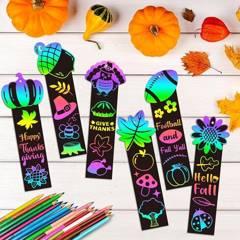 BeYumi Flower Scratch Cards Craft - 60Pcs Mother's Day Flower Scratch Cards Craft Kit for Kids DIY Flower Pot Magic Rainbow Color Craft Teacher Appreciation Gift School Classroom Home Fun Activities in Kuwait