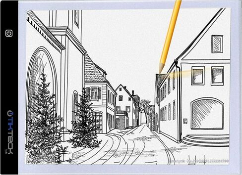 جهاز تتبع صندوق إضاءة LED محمول رفيع للغاية مقاس A3 مع 3 مستويات سطوع وكابل طاقة USB ولوحة إضاءة لتتبع الأعمال الفنية ذات سطوع خافت للرسم والرسم والرسوم المتحركة والرسم الماسي 5D (A3) in Kuwait