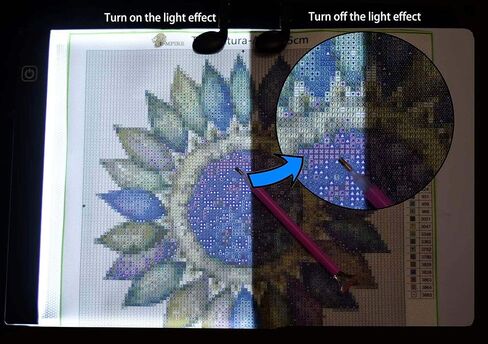 جهاز تتبع صندوق إضاءة LED محمول رفيع للغاية مقاس A3 مع 3 مستويات سطوع وكابل طاقة USB ولوحة إضاءة لتتبع الأعمال الفنية ذات سطوع خافت للرسم والرسم والرسوم المتحركة والرسم الماسي 5D (A3) in Kuwait