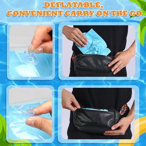 8 Pieces Swim Arm Floaties for Kids Inflatable Swim Armbands Swim Floater Sleeves Swimming Arm Float Rings for Toddler Boys Girls in Kuwait