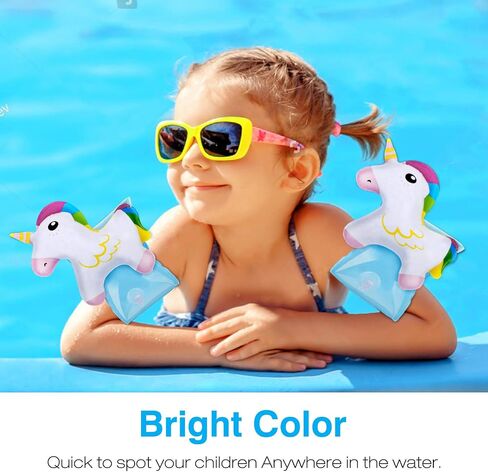 MoKo Swim Arm Bands for Kids, Toddlers Begin to Swim Inflatable Pool Floats Sleeves, Cute Cartoon Swimming Wings Armlets Rings Floaties Tubes, Water Sports Learning Swim Training Aids in Kuwait