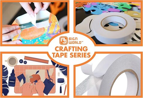 Best 11" Ultra-Thin Permanent Double-Sided Tape for Arts, Crafts, Die Cutting, Photography, Scrapbooking, Tear-by-Hand, Documents, All Purpose (11-Inch by 55 Yards) in Kuwait