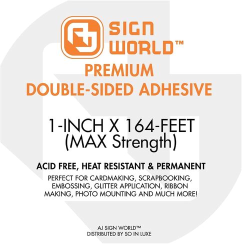 Best 11" Ultra-Thin Permanent Double-Sided Tape for Arts, Crafts, Die Cutting, Photography, Scrapbooking, Tear-by-Hand, Documents, All Purpose (11-Inch by 55 Yards) in Kuwait