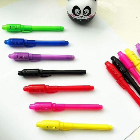 قلم حبر غير مرئي 28 قطعة أحدث قلم تجسس لعام 2023 مع أقلام تحديد سحرية للتجسس بالأشعة فوق البنفسجية باللون الأسود للرسائل السرية وحفلات أعياد الميلاد، وكتابة رسالة سرية لعيد الفصح والهالوين وحقيبة حفلات عيد الميلاد in Kuwait