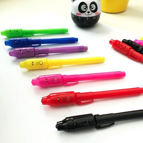 قلم حبر غير مرئي 28 قطعة أحدث قلم تجسس لعام 2023 مع أقلام تحديد سحرية للتجسس بالأشعة فوق البنفسجية باللون الأسود للرسائل السرية وحفلات أعياد الميلاد، وكتابة رسالة سرية لعيد الفصح والهالوين وحقيبة حفلات عيد الميلاد in Kuwait